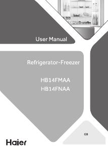 Manual Haier HB14FBAA Fridge-Freezer