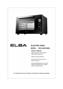 Handleiding Elba EEO-J6091D(BK) Oven