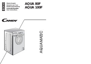 Mode d’emploi Candy AQUA 80F/4 Lave-linge