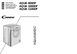 Mode d’emploi Candy AQUA 1000DF/3-07 Lave-linge