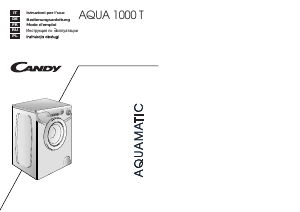 Mode d’emploi Candy AQUA 1000T METAL Lave-linge