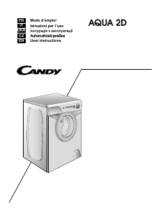 Manuál Candy AQUA 1042D1/2-S Pračka