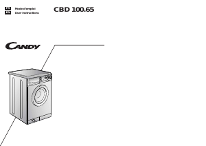 Mode d’emploi Candy CBD 100.65-04 Lave-linge