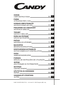 Priročnik Candy FCTS815XL WIFI Pečica