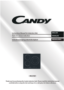 Handleiding Candy CI633MC Kookplaat