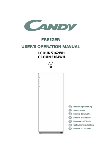 Manual Candy CCOUN 5162WH Freezer
