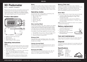 Manual Asaklitt 31-8541-1 Step Counter