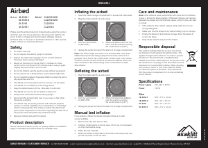 Manual Asaklitt CL22139 Air Bed