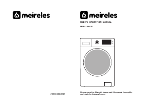 Manual Meireles MLR 1490 W Washing Machine