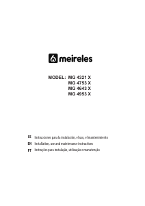 Manual de uso Meireles MG 4321 X Placa