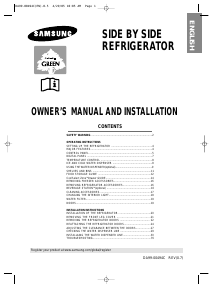 Manual Samsung RS21FLSR Fridge-Freezer