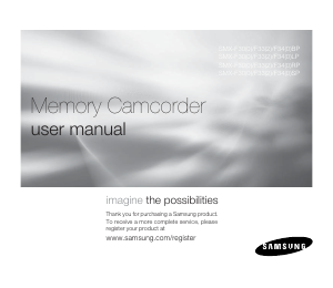 Manual Samsung SMX-F33LP Camcorder