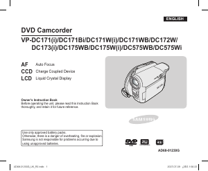 Handleiding Samsung VP-DC171WH Camcorder