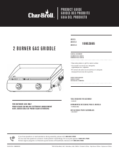 Manual de uso Char-Broil 19952085 Barbacoa