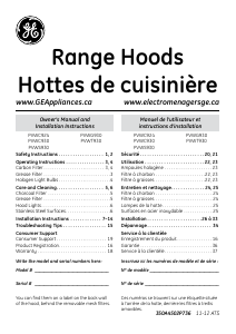 Manual GE PVWS930SSV Cooker Hood