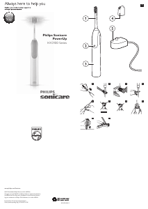 Handleiding Philips HX3110 Sonicare PowerUp Elektrische tandenborstel