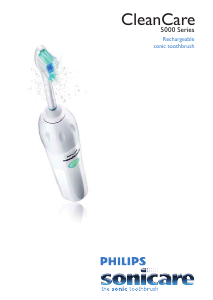 Manual Philips HX5350 Sonicare CleanCare Electric Toothbrush