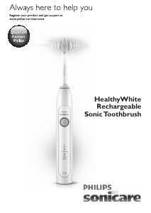 Manual Philips HX6711 Sonicare HealthyWhite Escova de dentes elétrica