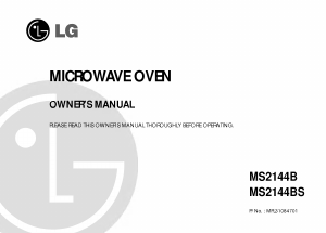 Bruksanvisning LG MS-2144B Mikrovågsugn