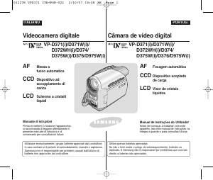 Manual Samsung VP-D372WH Câmara de vídeo