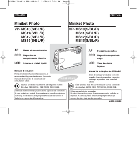 Manual Samsung VP-MM12BL Câmara de vídeo