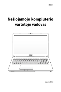 Vadovas Asus N56VB Nešiojamasis kompiuteris