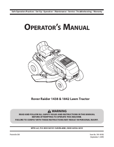 Manual Rover Raider 1842 Lawn Mower