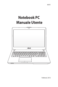 Manuale Asus N56JR Notebook