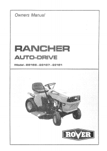 Manual Rover Rancher 28166 Lawn Mower