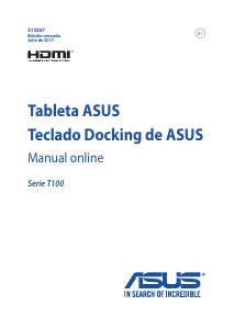Manual de uso Asus T100HA Transformer Book Portátil
