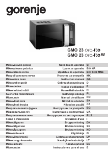 Manual Gorenje GMO23 ORA ITO Micro-onda