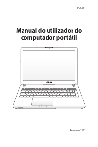 Manual Asus N56DY Computador portátil