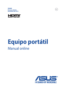 Manual de uso Asus UX501JW ZenBook Pro Portátil