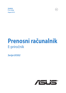 Priročnik Asus UX302LG ZenBook Prenosni računalnik