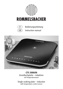 Handleiding Rommelsbacher CTS 2000/IN Kookplaat