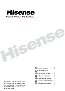 Manuale Hisense FT403D4AW1 Congelatore