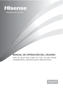 Manual de uso Hisense FV105D4AW2 Congelador