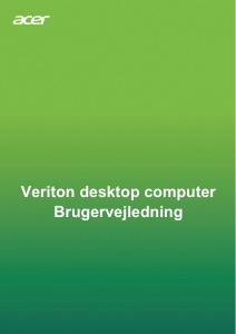 Brugsanvisning Acer Veriton B650_88 Stationær computer