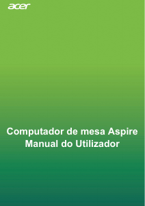 Manual Acer Aspire XC-866 Computador de secretária