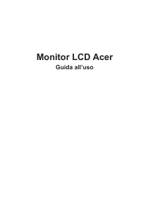 Manuale Acer CP3271UV Monitor LCD