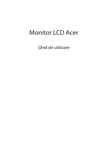Manual Acer XV340CK Monitor LCD