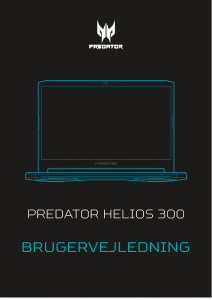 Brugsanvisning Acer Predator PH317-54 Bærbar computer