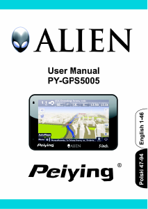 Instrukcja Peiying PY-GPS5005 Nawigacja przenośna