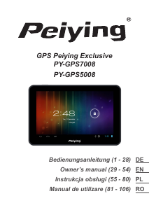 Instrukcja Peiying PY-GPS5008 Nawigacja przenośna