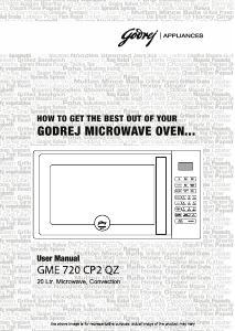 Manual Godrej GME 720 CP2 QZ Microwave