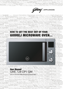 Manual Godrej GME 728 CIP1 QM Microwave