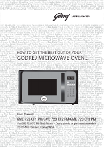 Manual Godrej GME 723 CF3 Microwave