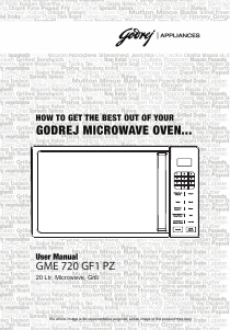 Manual Godrej GME 720 GF1 PZ Microwave