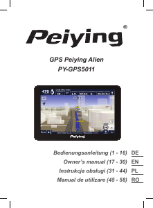 Instrukcja Peiying PY-GPS5011 Nawigacja przenośna