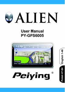 Instrukcja Peiying PY-GPS6005 Nawigacja przenośna